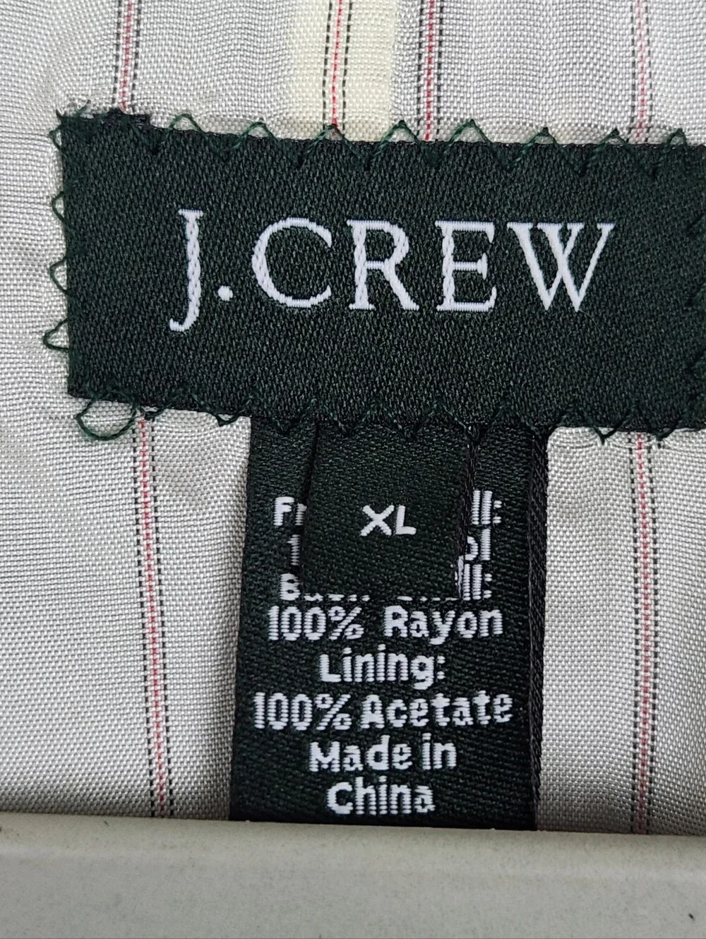 J. Crew Vintage 100% Wool Tweed Herringbone Suit Vest Formal Dapper Mens Size XL